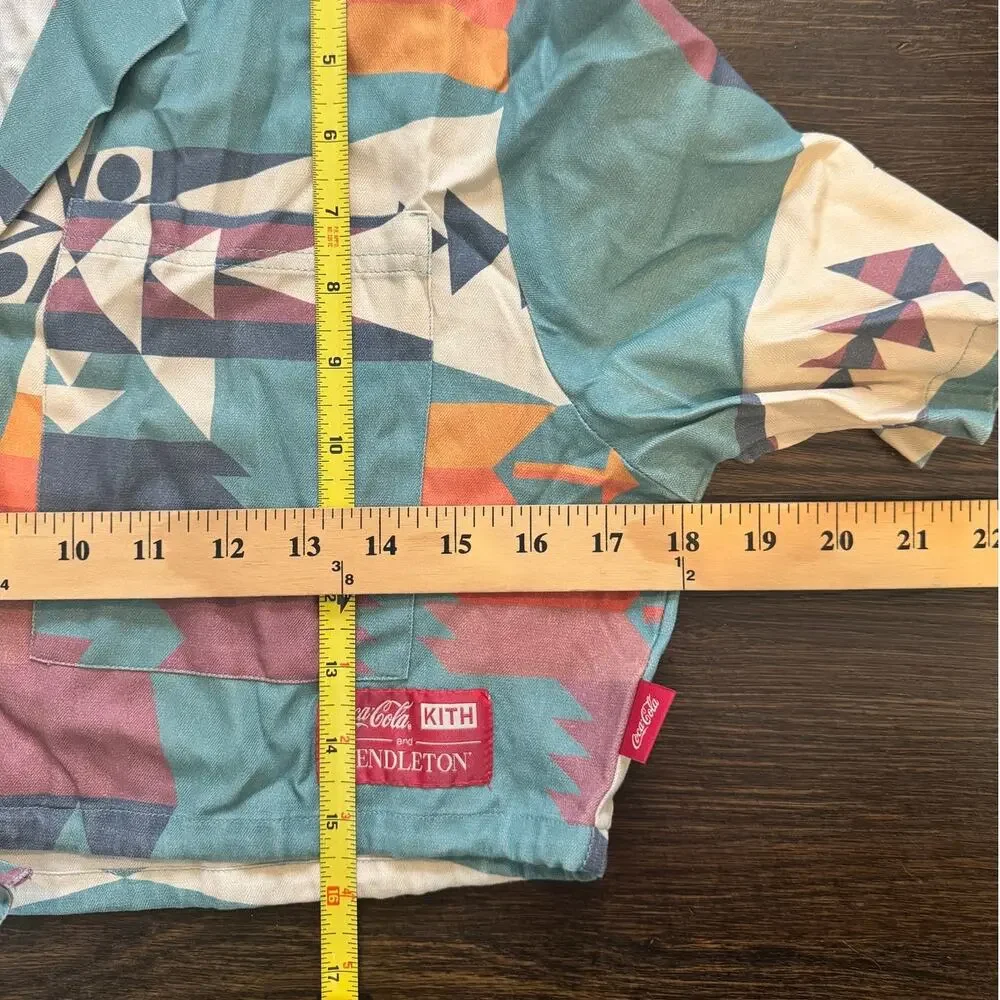 Kith Women x Coca-Cola x Pendleton Cropped Camp Collar Top & Ellen Shorts Set XS
